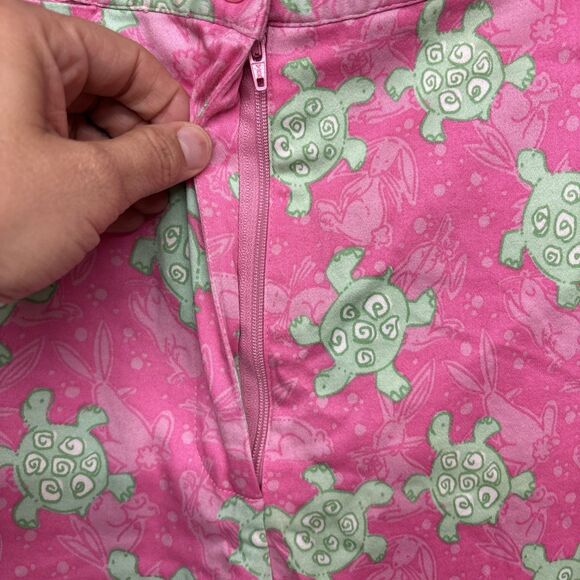 Womens Size 10 Lilly Pulitzer Vintage Cropped Sea Turtle Pants EUC - Picture 2 of 5